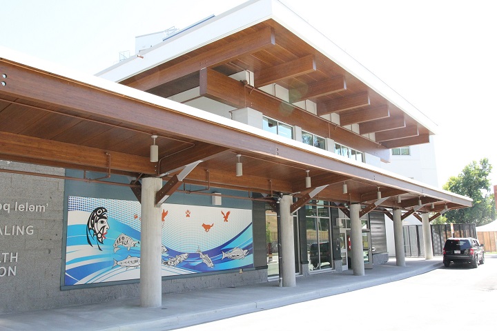 photo of the entrance to the Red Fish Healing Centre for Mental Health and Addiction