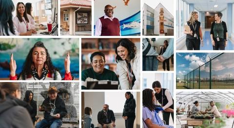 Collage of images from recruitment campaign