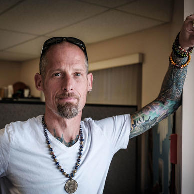 Peer support worker David